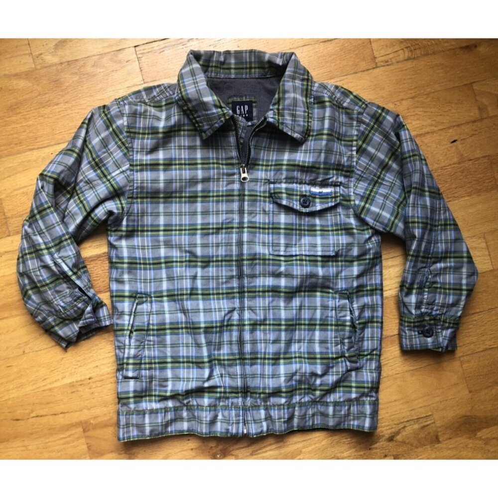 Gap Size 6/7 Small Plaid Light Jacket